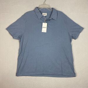 Pact Mens XL 100% Organic Cotton Polo Shirt Gray Earths Favorite Clothing Casual